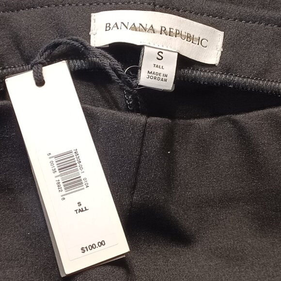 NWT Banana Republic Black High Rise Straight Everywhere Ponte Pants - Picture 6 of 7